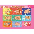 Foto ilustrativa Jogo da Memória com Livro Educativo Capyclub 18 Peças