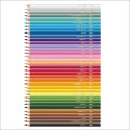 Foto ilustrativa Lápis de Cor 36 Cores Sextavado Madeira