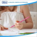 Foto ilustrativa Lápis de Cor 36 Cores Sextavado Madeira