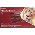 Foto ilustrativa Lápis de Cor Pastel 72 Cores Estojo Madeira Derwent