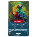 Foto ilustrativa Lápis de Cor Permanente Chromaflow 12 Cores Estojo Lata