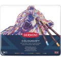 Foto ilustrativa Lápis de Cor Permanente Coloursoft 24 Cores Estojo Lata Derwent