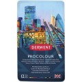 Foto ilustrativa Lápis de Cor Permanente Procolour 12 Cores Estojo Lata