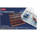 Foto ilustrativa Lápis de Cor Watercolour 72 Cores Estojo Madeira Derwent