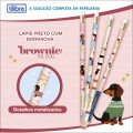 Foto ilustrativa Lápis Preto Redondo com Borracha N.2 Brownie The Dog