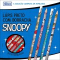 Foto ilustrativa Lápis Preto Redondo com Borracha N.2 Snoopy - Blister com 4 Unidades