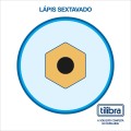 Foto ilustrativa Lápis Preto Sextavado Nº2 D+ - Blister com 4 Unidades