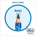 Foto ilustrativa Lápis Preto Triangular Jumbo N.2