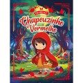 Foto ilustrativa Livro de História Era Uma Vez Chapeuzinho Vermelho 8 Folhas