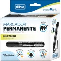 Foto ilustrativa Marcador Permanente Recarregável EverMark Preto