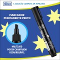 Foto ilustrativa Marcador Permanente Recarregável EverMark Preto