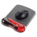 Foto ilustrativa Mouse Pad Duo Gel com apoio de Pulso - Vermelho