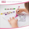 Foto ilustrativa O Giz de Cera Big 12 Cores Redondo Jolie