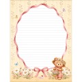 Foto ilustrativa Papel de Carta com Envelopes Love Bears