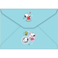 Foto ilustrativa Papel de Carta com Envelopes Snoopy