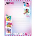 Foto ilustrativa Papel de Carta Guerreiras do KPop 48 Folhas