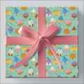 Foto ilustrativa Papel de Presente - Caixa Infantil Com 150 Rolos