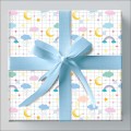 Foto ilustrativa Papel de Presente - Caixa Infantil Com 75 Rolos