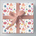Foto ilustrativa Papel de Presente - Caixa Teen Com 75 Rolos