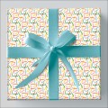 Foto ilustrativa Papel de Presente - Caixa Teen Com 75 Rolos
