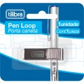 Foto ilustrativa Pen Loop Prata - Clip Porta Caneta