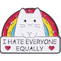 Foto ilustrativa Pin de Metal TiliPins I Hate Everyone Equally