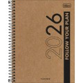 Foto ilustrativa Planner Espiral Kraftwork 17,7 x 24 cm 2026