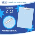 Foto ilustrativa Prancheta A4 Zip - Azul-Claro
