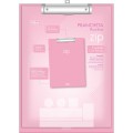 Foto ilustrativa Prancheta A4 Zip - Rosa-Claro