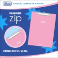 Foto ilustrativa Prancheta A4 Zip - Rosa-Claro