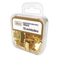 Foto ilustrativa Prendedor de Papel 19mm Dourado 12 Unidades