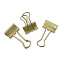 Foto ilustrativa Prendedor de Papel 19mm Dourado 12 Unidades