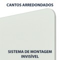 Foto ilustrativa Quadro Branco Magnético Vidro Horizon 99x55cm