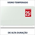 Foto ilustrativa Quadro Branco Magnético Vidro Horizon 99x55cm