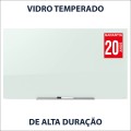 Foto ilustrativa Quadro Branco Magnético Vidro InvisaMount 127x71cm