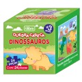 Foto ilustrativa Quebra-Cabeça 24 Peças Ilustrações - Safari, Dinossauros e Fundo do Mar - Sortido