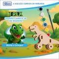 Foto ilustrativa Quebra-cabeça 3D Madeira T-Rex