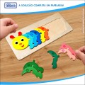 Foto ilustrativa Quebra-Cabeça Madeira Centopéia