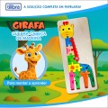 Foto ilustrativa Quebra-Cabeça Madeira Girafa