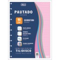 Foto ilustrativa Refil Colorido com Pauta Branca para Tilidisco Universitário 50 Folhas 90 Gramas