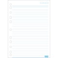 Foto ilustrativa Refil Tiliflex com Furação Universal para Caderno Argolado Universitário 96 Folhas Soltas