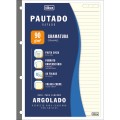 Foto ilustrativa Refil Tiliflex Creme para Caderno Argolado Universitário 80 Folhas 90 Gramas
