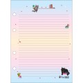 Foto ilustrativa Refil Tiliflex para Caderno Argolado Colegial Purrfect Cats 80 Folhas