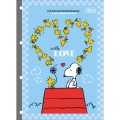 Foto ilustrativa Refil Tiliflex para Caderno Argolado Universitário Snoopy 80 Folhas