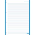 Foto ilustrativa Refil Tiliflex para Caderno Argolado Universitário Tarjado 96 Folhas