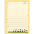 Foto ilustrativa Refil Tiliflex para Caderno Argolado Universitários Snoopy  80 Folhas