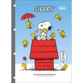 Foto ilustrativa Refil Tiliflex para Caderno Argolado Universitários Snoopy  80 Folhas