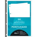 Foto ilustrativa Refil Tiliflex Pontilhado para Caderno Argolado Universitário 80 Folhas