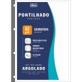 Foto ilustrativa Refil Tiliflex Pontilhado para Caderno Argolado Universitário 80 Folhas