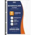 Foto ilustrativa Refil Tiliflex Quadriculado 7x7 para Caderno Argolado Universitário 80 Folhas